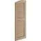 Ekena Millwork Rough Cedar 2 Equal Louver w/Elliptical Top Faux Wood Shutters, 12W x 66H 62 Low Side, PR SHULVL12X66RCPR - alternate 10